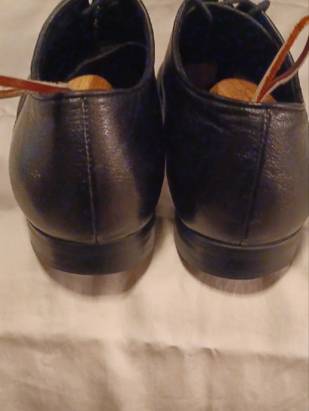 Kenneth Cole Black Leather Brogue Derby Oxfords